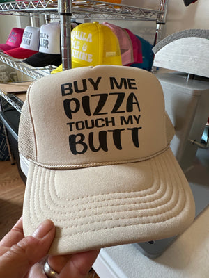 Buy me Pizza Trucker Hat Buy me Pizza Trucker Hat